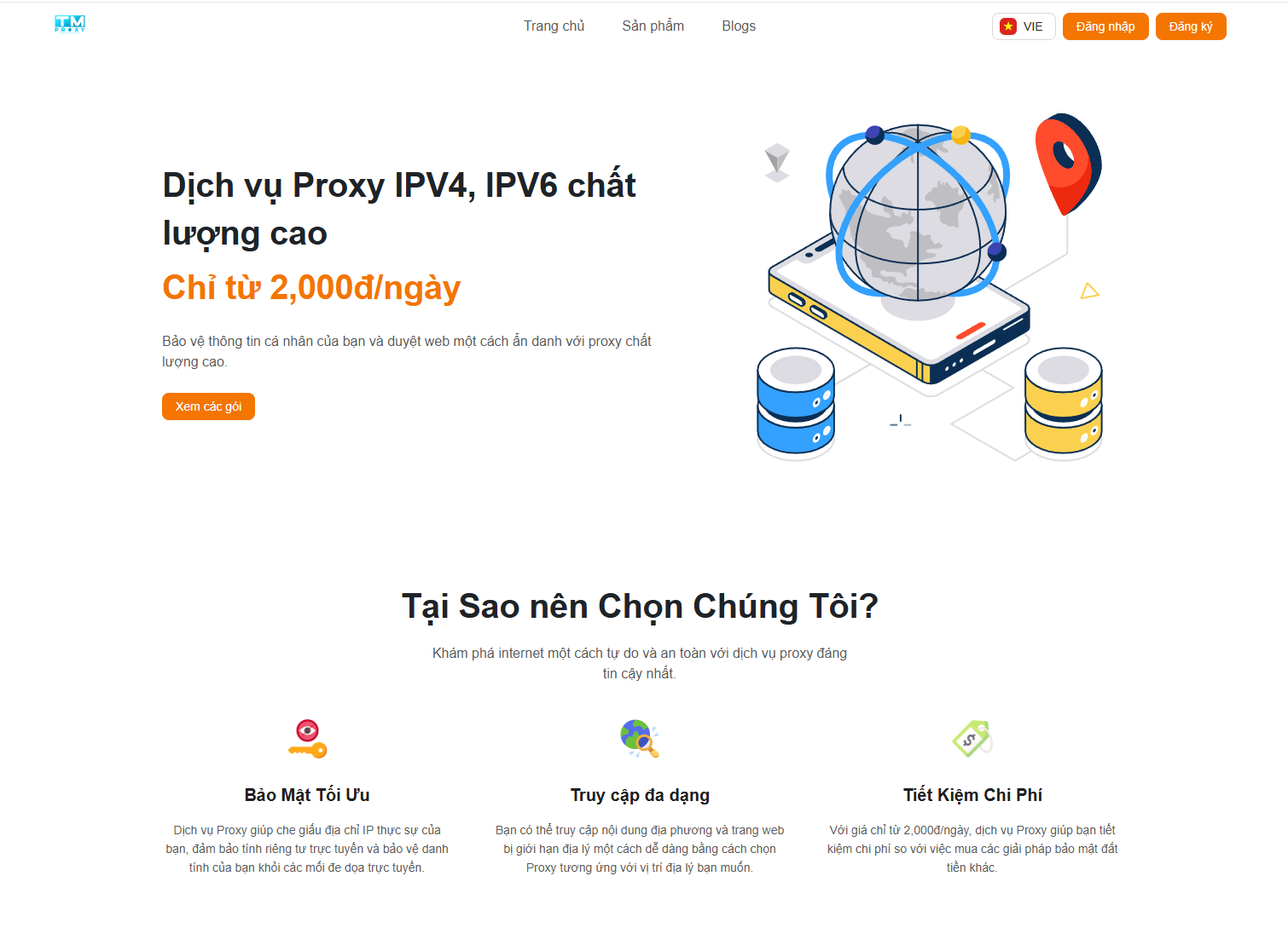 Dịch Vụ Proxy Giá Rẻ Chỉ Từ 5.000 Đồng/ngày – Trải Nghiệm Proxy Chất Lượng Tại tmproxy.com